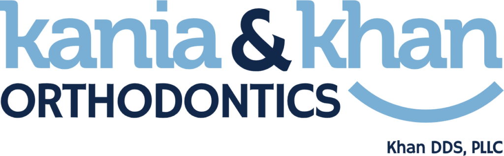 Kania & Khan Orthodontics teal text logo in Asheboro, NC